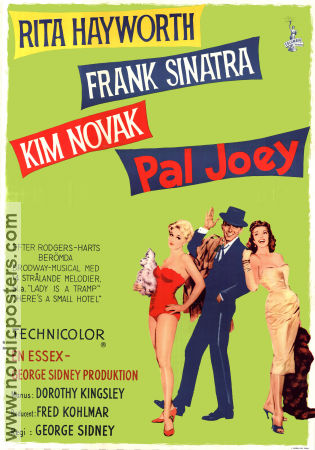 Pal Joey 1958 movie poster Frank Sinatra Rita Hayworth Kim Novak George Sidney Musicals
