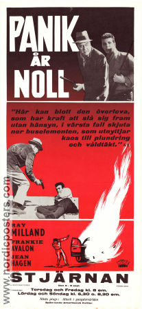 Panik år noll 1962 poster Jean Hagen Frankie Avalon Ray Milland