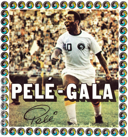 Pelé Gala New York Cosmos vs Malmö FF Sweden 1975 affisch Pelé Fotboll