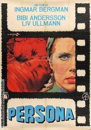 Persona 1966 movie poster Liv Ullmann Bibi Andersson Ingmar Bergman Poster artwork: Angelo Cesselon