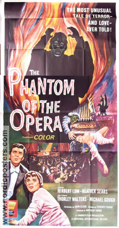 The Phantom of the Opera 1962 poster Herbert Lom Terence Fisher