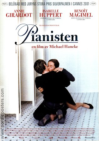 La Pianiste 2001 movie poster Annie Girardot Isabelle Huppert Michael Haneke