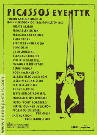 The Adventures of Picasso 1978 poster Gösta Ekman