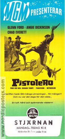 Pistolero 1967 poster Glenn Ford Angie Dickinson Chad Everett Richard Thorpe