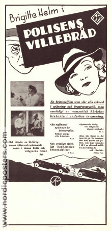 Polisens villebråd 1933 poster Brigitte Helm Gustaf Gründgens Wolfgang Liebeneiner Johannes Meyer