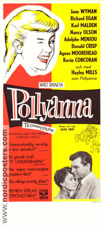 Pollyanna 1960 movie poster Jane Wyman Hayley Mills Richard Egan David Swift