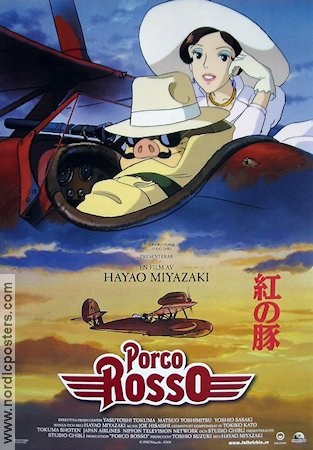 Kurenai no buta 1992 movie poster Hayao Miyazaki Production: Studio Ghibli Animation Planes Country: Japan Find more: Anime