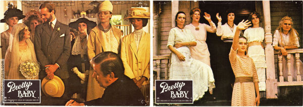 Pretty Baby 1978 lobby card set Brooke Shields Keith Carradine Louis Malle