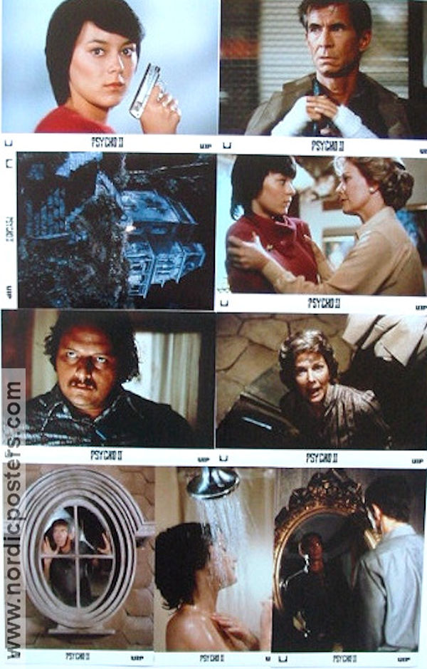 Psycho II 1983 lobby card set Anthony Perkins Meg Tilly Vera Miles Richard Franklin