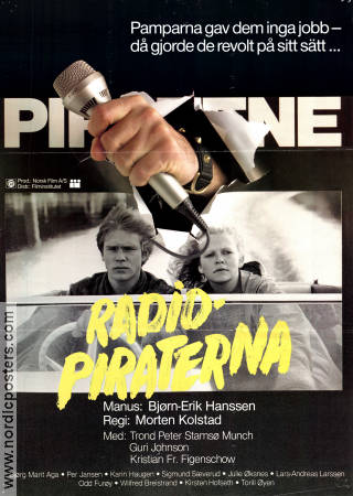 Piratene 1983 movie poster Trond Peter Stamsö Munch Kristian Figenschow Guri Johnson Morten Kolstad Norway