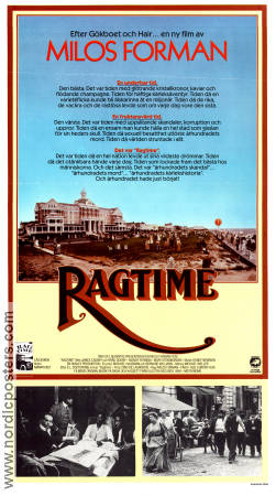 Ragtime 1982 movie poster James Cagney Elizabeth McGovern Howard E Rollins Jr Milos Forman