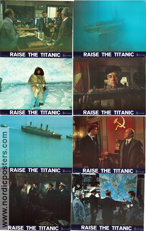 Raise the Titanic 1980 lobby card set Jason Robards Richard Jordan David Selby Jerry Jameson