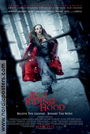 Red Riding Hood 2011 poster Amanda Seyfried Catherine Hardwicke