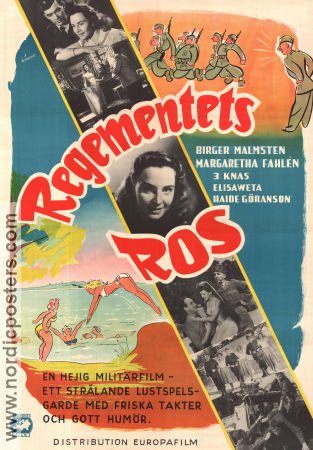 Regementets ros 1952 poster Birger Malmsten Bengt Järrel