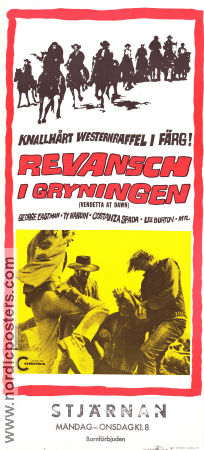 Revansch i gryningen 1971 poster George Eastman Ty Hardin Guido Lollobrigida Sergio Garrone