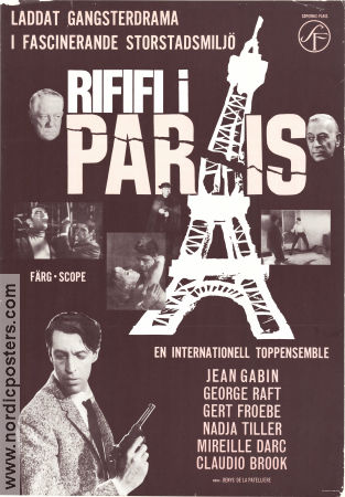Du rififi a Paname 1966 movie poster Jean Gabin Gert Fröbe George Raft Denys de La Patelliere