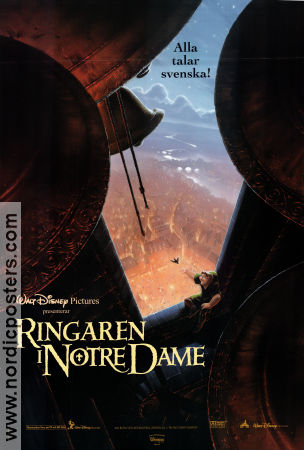 The Hunchback of Notre Dame 1996 movie poster Demi Moore Gary Trousdale Animation