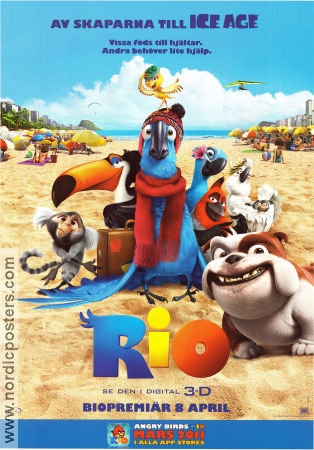 Rio 2011 movie poster Jesse Eisenberg Carlos Saldanha Animation