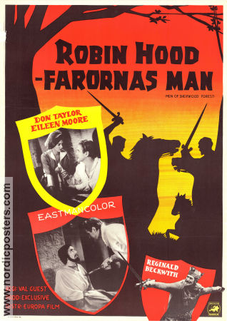 Men of Sherwood Forest 1954 movie poster Dean Taylor Reginald Beckwith Eileen Moore Val Guest Find more: Robin Hood