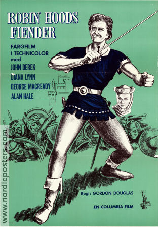 Rogues of Sherwood Forest 1950 movie poster John Derek Diana Lynn George Macready Gordon Douglas Adventure and matine
