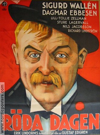 Röda dagen 1931 movie poster Sigurd Wallén Erik Lindorm Politics Find more: Large poster