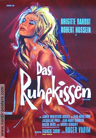 Les repos du guerrier 1962 movie poster Brigitte Bardot Roger Vadim