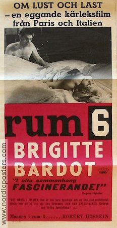 Les repos du guerrier 1962 movie poster Brigitte Bardot Roger Vadim