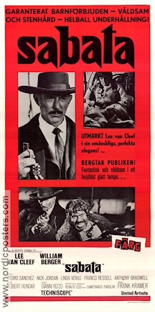 Ehi amico c´e Sabata 1969 movie poster Lee Van Cleef William Berger Ignazio Spalla Gianfranco Parolini