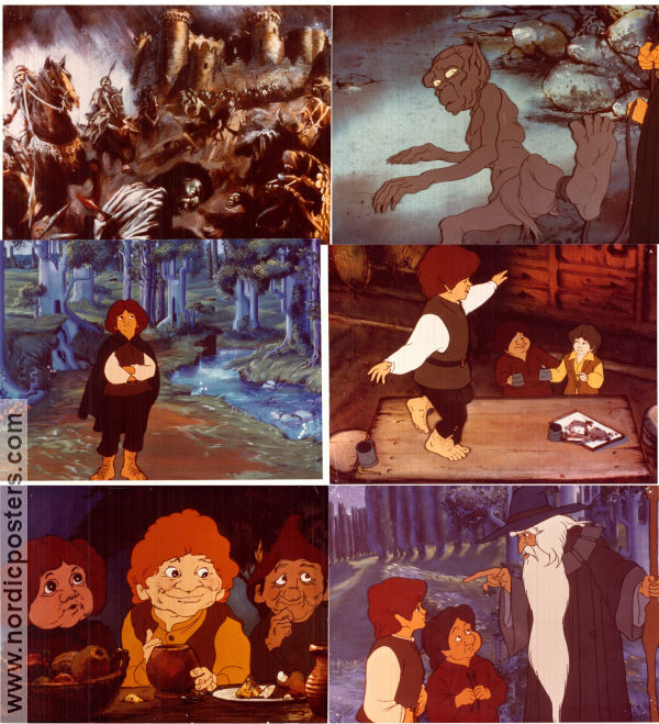 The Lord of the Rings 1978 lobby card set Christopher Guard Ralph Bakshi Animation Writer: JRR Tolkien