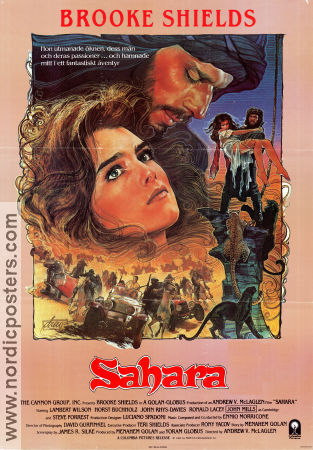 Sahara 1983 poster Brooke Shields Andrew V McLaglen