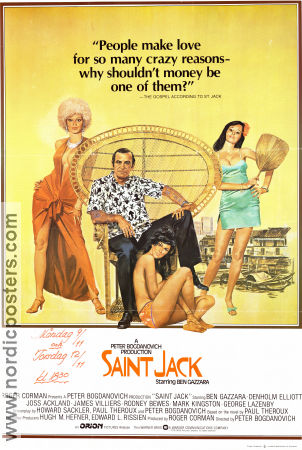 Saint Jack 1979 movie poster Ben Gazzara Denholm Elliott Peter Bogdanovich