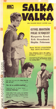 Salka Valka 1954 poster Gunnel Broström Folke Sundquist Margaretha Krook Arne Mattsson