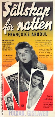 Les compagnes de la nuit 1953 movie poster Francoise Arnoul