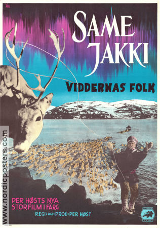 Last of the Nomads 1957 movie poster Karen Anna Logje Klemet Veimel Matti Mikkel Sara Per Höst Mountains Norway Documentaries