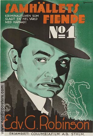 The Whole Town´s Talking 1935 movie poster Edward G Robinson John Ford Eric Rohman art