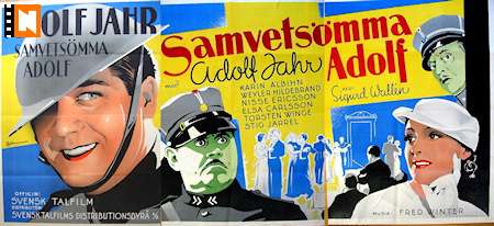 Samvetsömma Adolf 1936 movie poster Adolf Jahr Karin Albihn Weyler Hildebrand Eric Rohman art Find more: Large poster