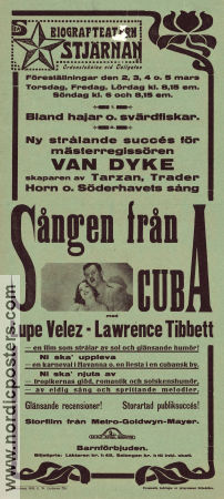 Sången från Cuba 1931 poster Lawrence Tibbett Lupe Velez Ernest Torrence WS Van Dyke Musikaler