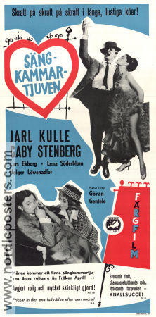 Sängkammartjuven 1960 movie poster Jarl Kulle Gaby Stenberg Lars Ekborg Göran Gentele