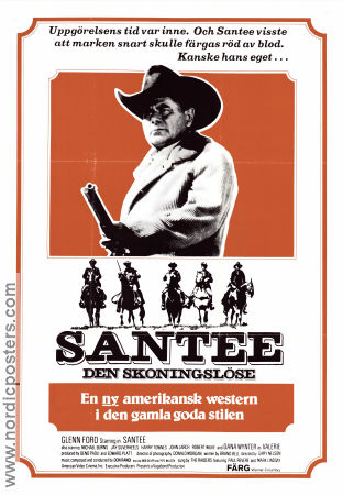 Santee 1973 poster Glenn Ford Gary Nelson