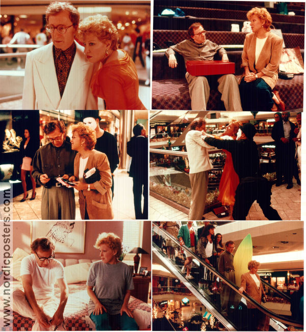 Scenes From a Mall 1991 lobby card set Bette Midler Woody Allen Bill Irwin Paul Mazursky