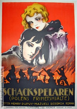 Le joueur d´échecs 1927 movie poster Pierre Blanchar Raymond Bernard