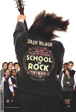School of Rock 2003 poster Jack Black Richard Linklater