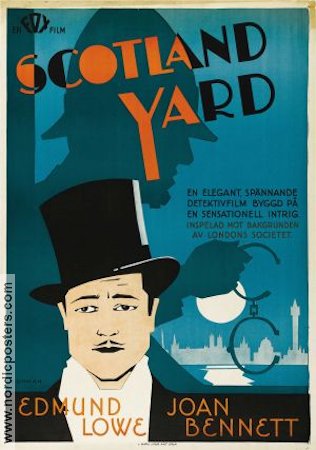 Scotland Yard 1930 movie poster Edmund Lowe Police and thieves