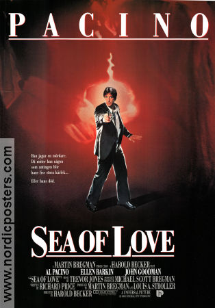 Sea of Love 1989 movie poster Al Pacino Ellen Barkin John Goodman Harold Becker