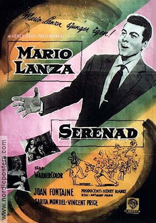 Serenade 1956 movie poster Mario Lanza
