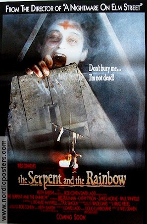 The Serpent and the Rainbow 1987 movie poster Bill Pullman Wes Craven