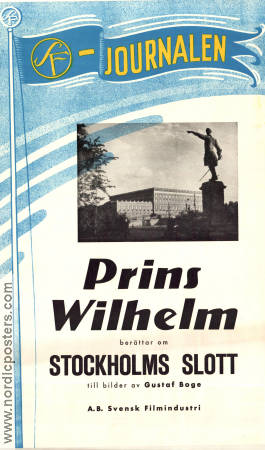 SF-journalen Stockholms Slott 1944 movie poster Prins Wilhelm Documentaries