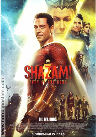 Shazam! Fury of the Gods 2023 poster Zachary Levi Asher Angel Jack Dylan Grazer David F Sandberg Hitta mer: DC Comics