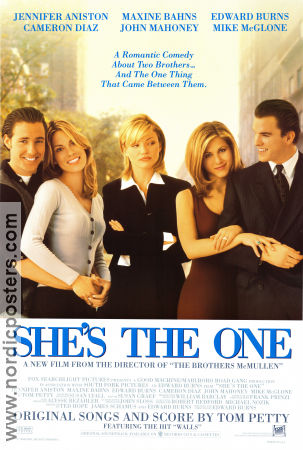 She´s the One 1996 movie poster Jennifer Aniston Cameron Diaz John Mahoney Edward Burns
