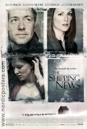 The Shipping News 2001 movie poster Kevin Spacey Julianne Moore Judi Dench Lasse Hallström